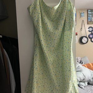 Satin Green Princess Polly Mini Dress
